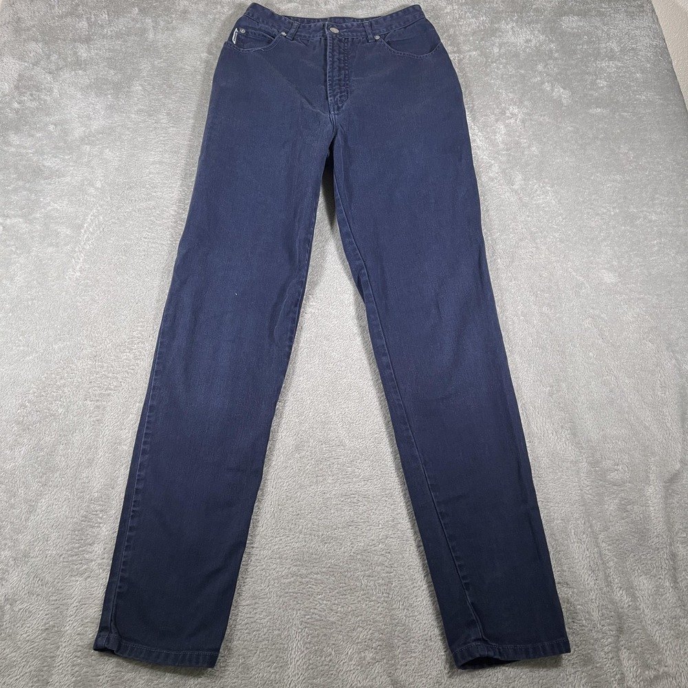 Vtg Bongo Jeans Womens 9 Blue Gene Montesano High Rise Straight Leg USA‎ 90s